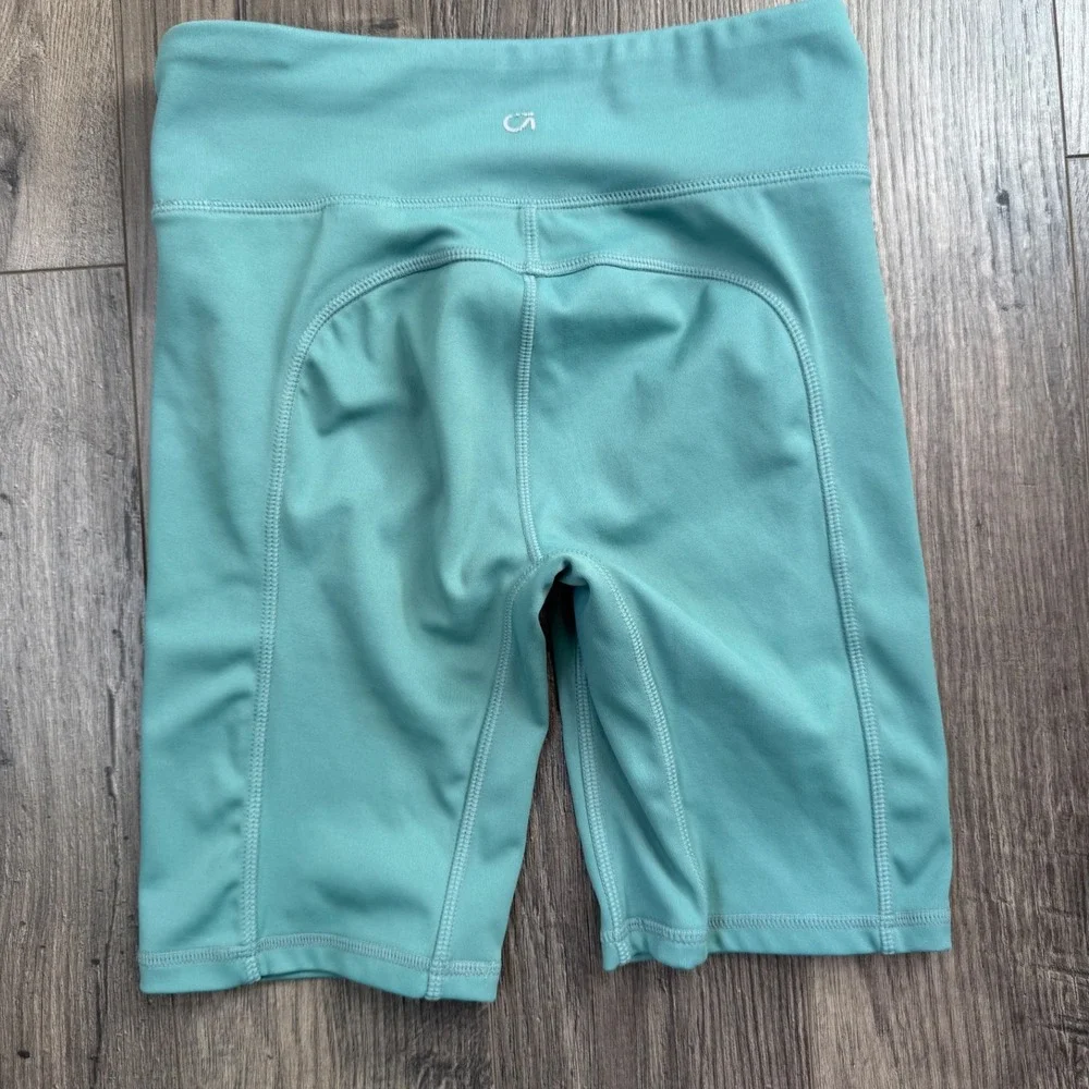 GAP Kids Girls Tech Shorts Teal Blue‎ Moisture Wicking Bike Shorts Size L 10-11